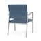 Lesro Newport Wide Guest Chair Metal Frame, Silver, MD Titan Upholstery NP1201 - alternate 2